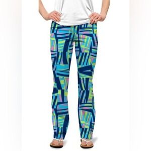 LOUDMOUTH Men's Tiki Bar Blue Cotton Golf Pants 38x38 Party John Daly Grip It
